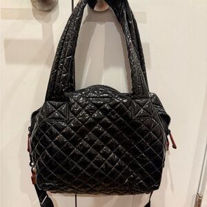 MZ Wallace patent black medium Sutton